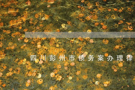 四川彭州市债务案办理律师 四川彭州市债务案办理律师