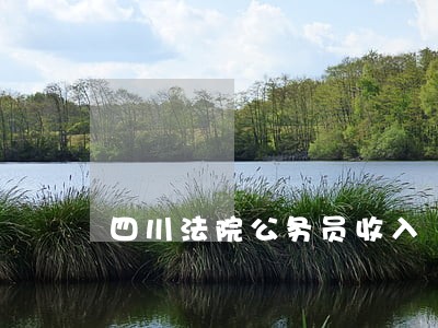 四川法院公务员收入 四川法院公务员收入