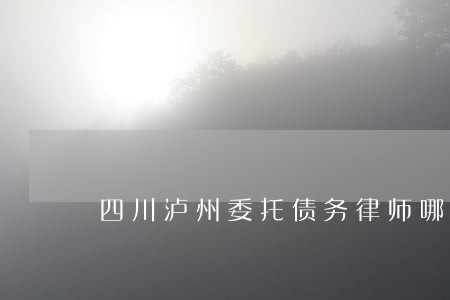 四川泸州委托债务律师哪个好 四川泸州委托债务律师哪个好