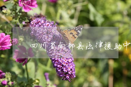 四川省南部县法律援助中心地址 四川省南部县法律援助中心地址
