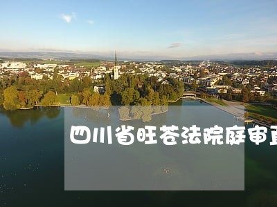 四川省旺苍法院庭审直播