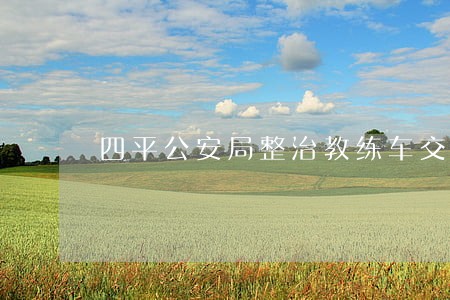 四平公安局整治教练车交通违法 四平公安局整治教练车交通违法