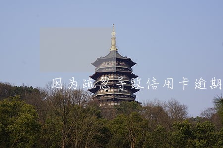 因为疏忽导致信用卡逾期4天 因为疏忽导致信用卡逾期4天