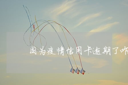 因为疫情信用卡逾期了咋办 因为疫情信用卡逾期了咋办