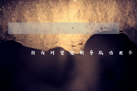 因为网贷逾期导致信用不好怎么办 因为网贷逾期导致信用不好怎么办