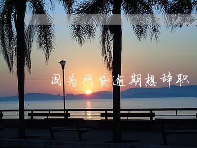 因为网贷逾期想辞职