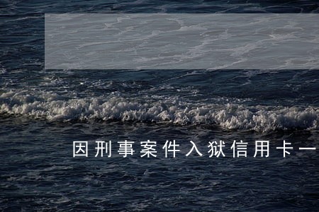 因刑事案件入狱信用卡一直逾期 因刑事案件入狱信用卡一直逾期