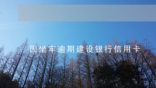 因坐牢逾期建设银行信用卡 因坐牢逾期建设银行信用卡
