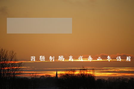 因强制隔离戒毒二年信用卡逾期了 因强制隔离戒毒二年信用卡逾期了