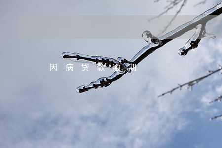 因病贷款逾期 因病贷款逾期