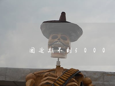 因逾期不到5000 因逾期不到5000