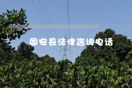 固安县法律咨询电话 固安县法律咨询电话