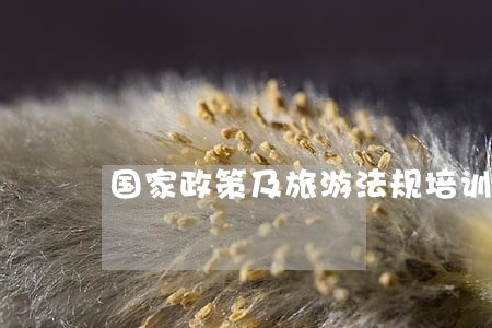 国家政策及旅游法规培训方案 国家政策及旅游法规培训方案