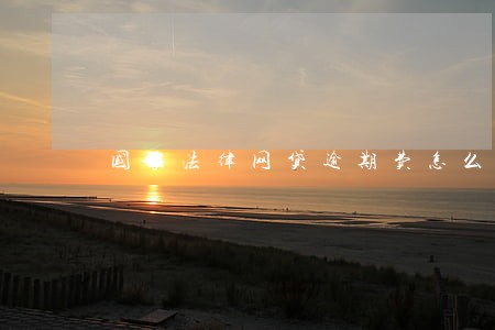 国家法律网贷逾期费怎么算 国家法律网贷逾期费怎么算