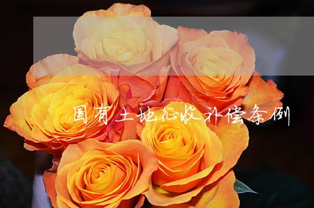 国有土地征收补偿条例 国有土地征收补偿条例
