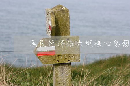 国民经济法大纲核心思想 国民经济法大纲核心思想