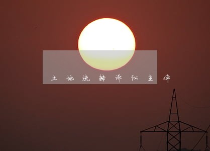 土地流转诉讼主体