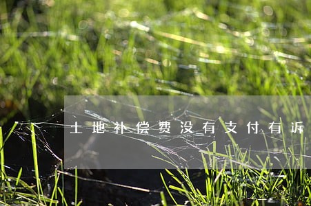 土地补偿费没有支付有诉讼期限吗