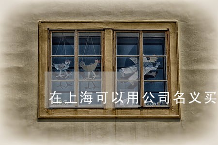 在上海可以用公司名义买房吗 在上海可以用公司名义买房吗