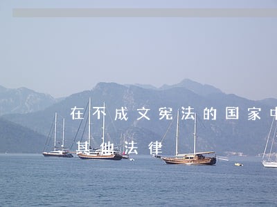 在不成文宪法的国家中宪法的法律效力高于其他法律 在不成文宪法的国家中宪法的法律效力高于其他法律