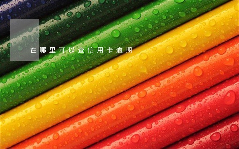 在哪里可以查信用卡逾期 在哪里可以查信用卡逾期