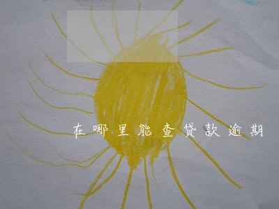 在哪里能查贷款逾期 在哪里能查贷款逾期