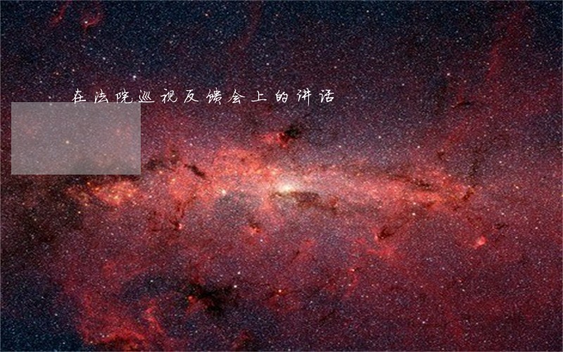 在法院巡视反馈会上的讲话 在法院巡视反馈会上的讲话