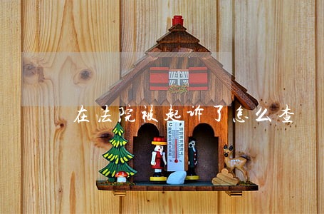 在法院被起诉了怎么查 在法院被起诉了怎么查