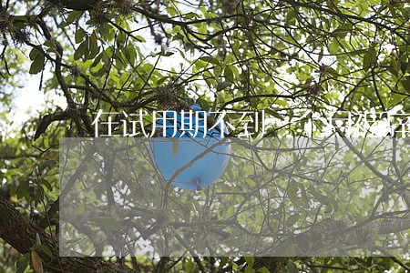 在试用期不到一个月被辞退违法吗 在试用期不到一个月被辞退违法吗