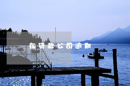在贷款公司逾期 在贷款公司逾期