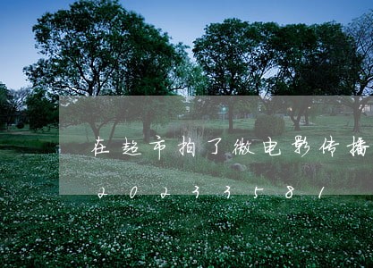 在超市拍了微电影传播违法吗/2023020233581