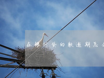 在银行贷的款逾期怎么办 在银行贷的款逾期怎么办