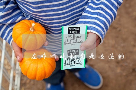 在非洲吃狗肉是违法的