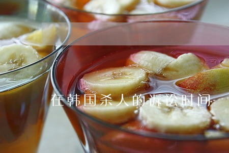 在韩国杀人的诉讼时间 在韩国杀人的诉讼时间