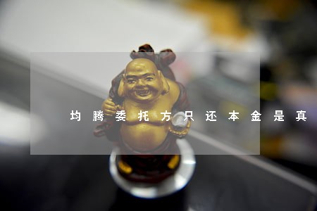 均腾委托方只还本金是真实的吗 均腾委托方只还本金是真实的吗