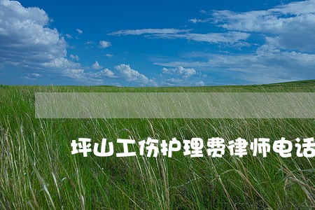 坪山工伤护理费律师电话 坪山工伤护理费律师电话