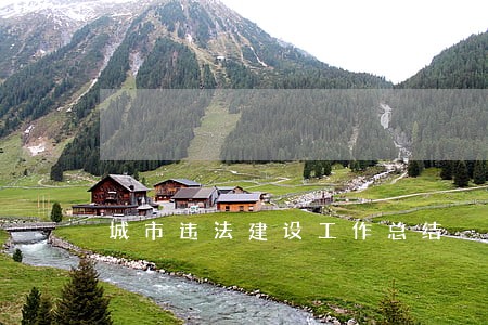 城市违法建设工作总结 城市违法建设工作总结