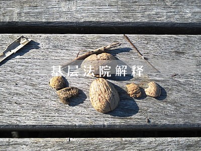 基层法院解释