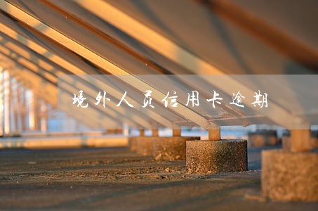 境外人员信用卡逾期