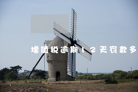 增值税逾期12天罚款多少钱 增值税逾期12天罚款多少钱