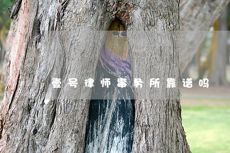 壹号律师事务所靠谱吗 壹号律师事务所靠谱吗