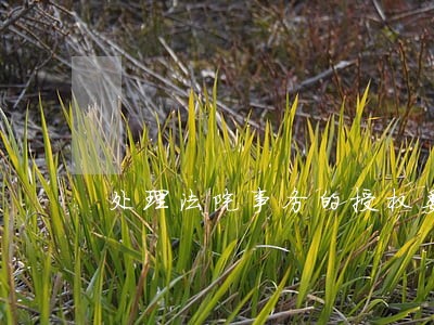 处理法院事务的授权委托书 处理法院事务的授权委托书
