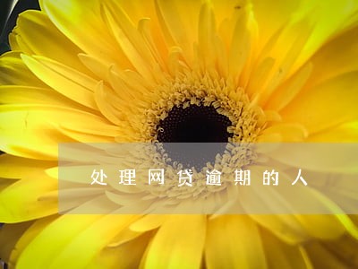 处理网贷逾期的人 处理网贷逾期的人