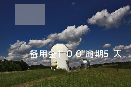 备用金100逾期5天 备用金100逾期5天