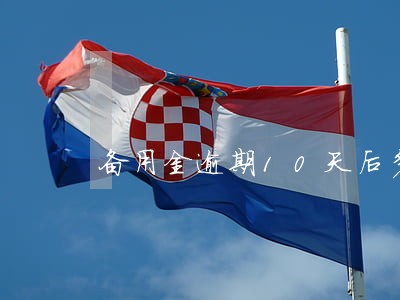 备用金逾期10天后多久能用 备用金逾期10天后多久能用
