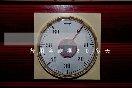 备用金逾期20多天 备用金逾期20多天
