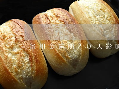 备用金逾期20天影响征信吗 备用金逾期20天影响征信吗