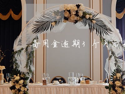 备用金逾期3个月后果 备用金逾期3个月后果