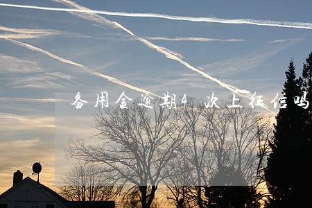备用金逾期4次上征信吗 备用金逾期4次上征信吗