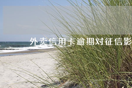 外卖信用卡逾期对征信影响吗 外卖信用卡逾期对征信影响吗